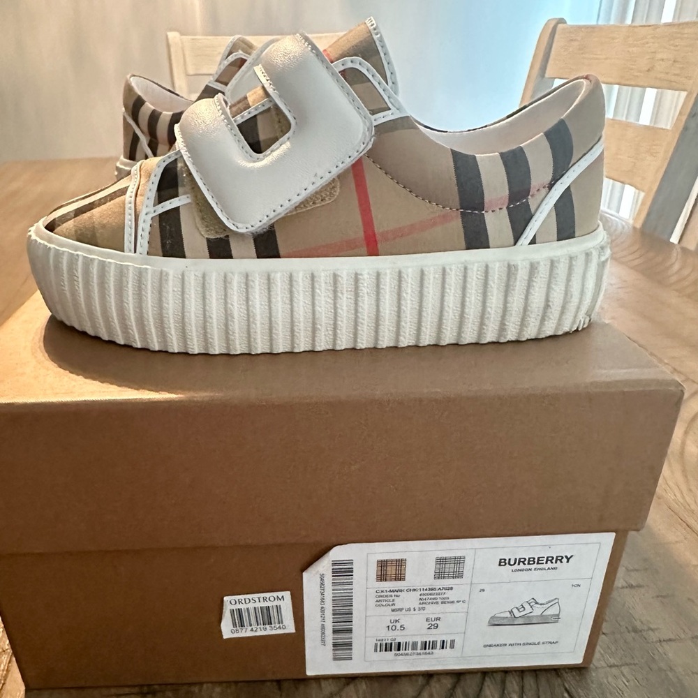 Kids Burberry shoes, Worn Once
